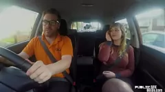 Play Tattooed MILF Instructor's Intense POV Car Fuck Session